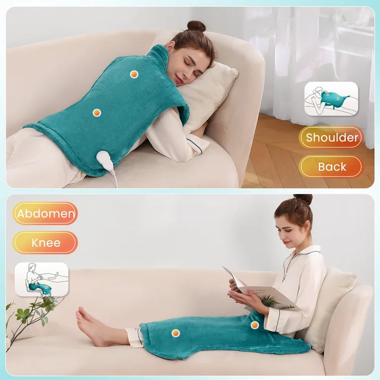 Large Heating Pad with 4 Heat Settings & Auto Shut-off